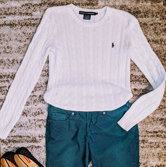 SALE Ivory Ralph Lauren sweater - Picture 1 of 3